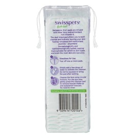 Swisspers 3in1 Aloe Vera & Vitamin E Cleanser Infused Pads 60 Pack