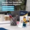 Stazilix 2 Pack Acrylic Brochure Holder Stand 4‘’, Clear brochure