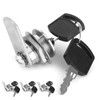 4Pcs Cam Lock, Cabinet Lock with Key Keyed Alike Tubular