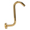 304 Stainless Steel S Shaped Shower Arm Gold Shower Head