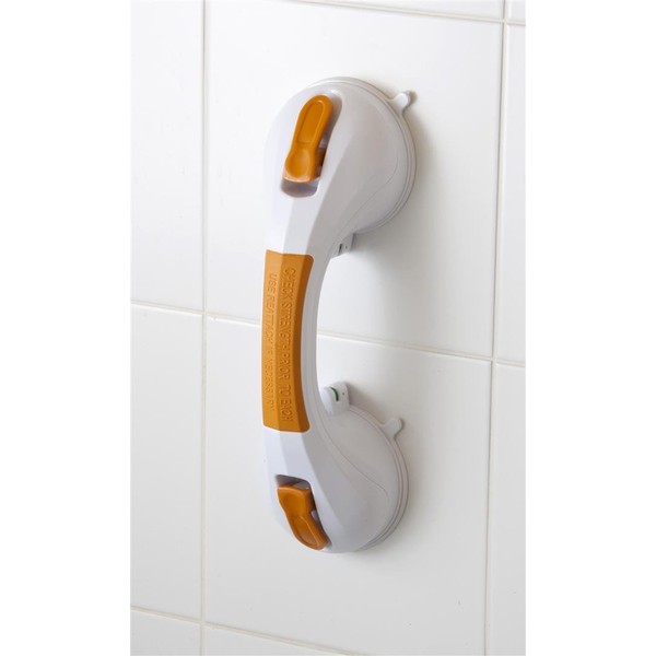Drive Medical 12" Suction Cup Grab Bar with Suction Indicator (Pack of 2)