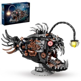 BNG Mechanical Fish Building Set for Adult,Ocean Animal Building Blocks Toy,Collectible Decor for Home or Office,STEM Gift for Teens Boys Girls 8+ (1038PCS)