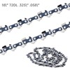Windance 18 inch Replacement Chainsaw Chain 0.325 inch Pitch 0.058