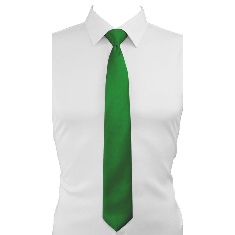 trilece Emerald Green Ties for Men - Mens Solid Color