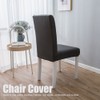 6Pcs Elegant Simple Style Polyester Elastic Chair Cover Furniture Accessories
