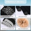 Yonchic Winter Wool Knit Gloves for Men Women, Fleece Lined