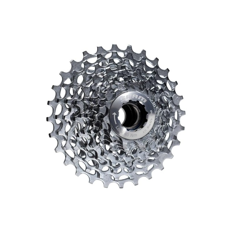 SRAM PG1070 10 Speed Cassette, Silver, 12-28