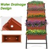 SEJOV Vertical Raised Garden Bed Stand Elevated Vegetables w/5 Container
