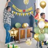 Welcome Home Decoration, Welcome Home Garland, Balloons Green Gold Confetti,