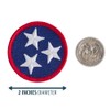 Tennessee Tristar Full Color Patch - 2" Diameter Round Embroidered