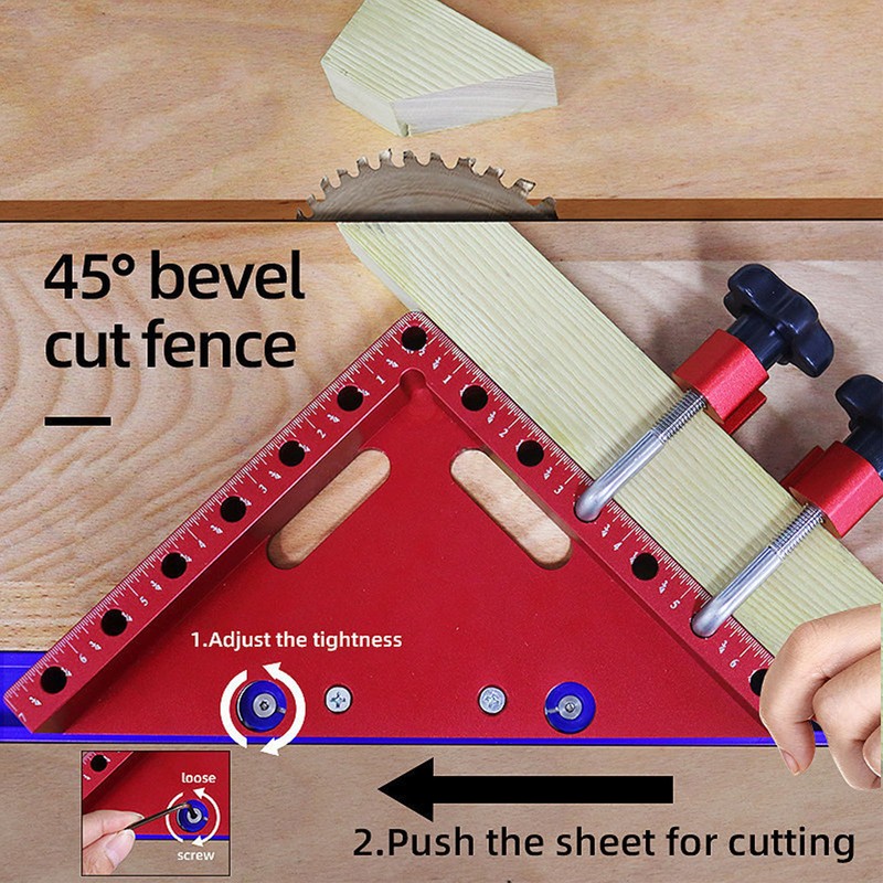 Right Angle Clamp Positioning Square 45° 90° Aluminium Alloy Clear