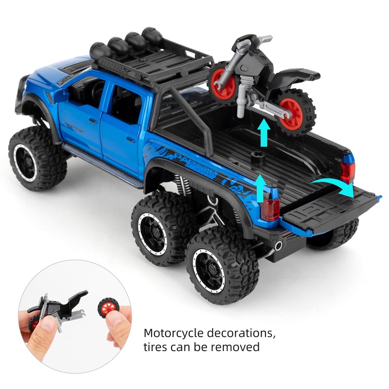 imtfzct 1:28 Ford Raptor F150 Model Car, Toy Model Car