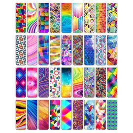 Pack of 36 Magnetic Bookmarks, Colourful, Magnetic Pages, Markings Positive, Magnetic Bookmarks Children, Magnetic Page Clips for Students, Teachers, Reading, School Supplies