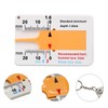 IKadiya Tread Depth Gauge 0-20 mm Plastic Depth Gauge Tyre