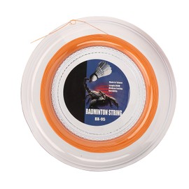 POWERTI Badminton Racquet String High Elasticity Wear Resistant Resin Fibre Replacement Line for Repair Orange