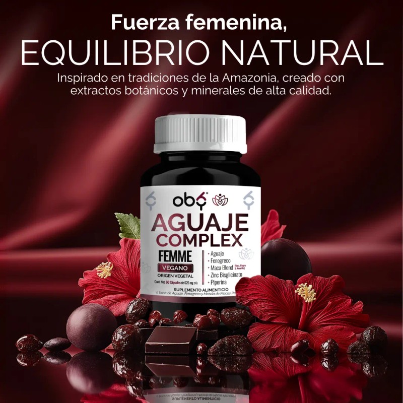 Oby Aguaje Complex Fenogreco Maca Blend Y Ms 60 Caps