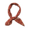 Shanlin Unisex Floral Cotton Bandanas 22”x22 (Tinyfloral Pattern Rust Red)