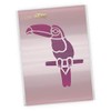 CraftStar Toucan Stencil - A4 Mylar Tropical Bird Template -