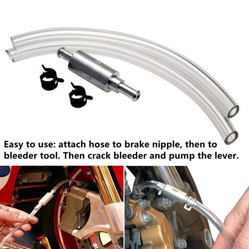 Lenxnmy Brake Clutch Bleed Hose One Way Valve Motorcycle Car