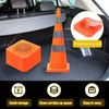 PATIKIL 35.5" 2 Pack Collapsible Traffic Cones, Orange Safety Cones