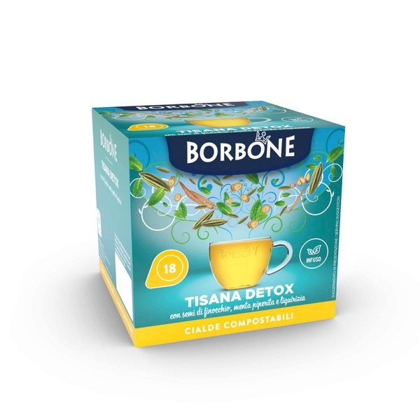 Caffè Borbone Detox-Tee - 72 Pads (4 Packungen mit 18