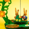Sikora OD05 Easter Decoration Wooden Tea Light Table Pyramid with
