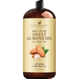 Handcraft Blends Aceite De Almendras Dulces - 28 Fl Oz - 100 Puro Y Natural - Aceite De Grado Premium Para La Piel Y El Cabello - Aceite