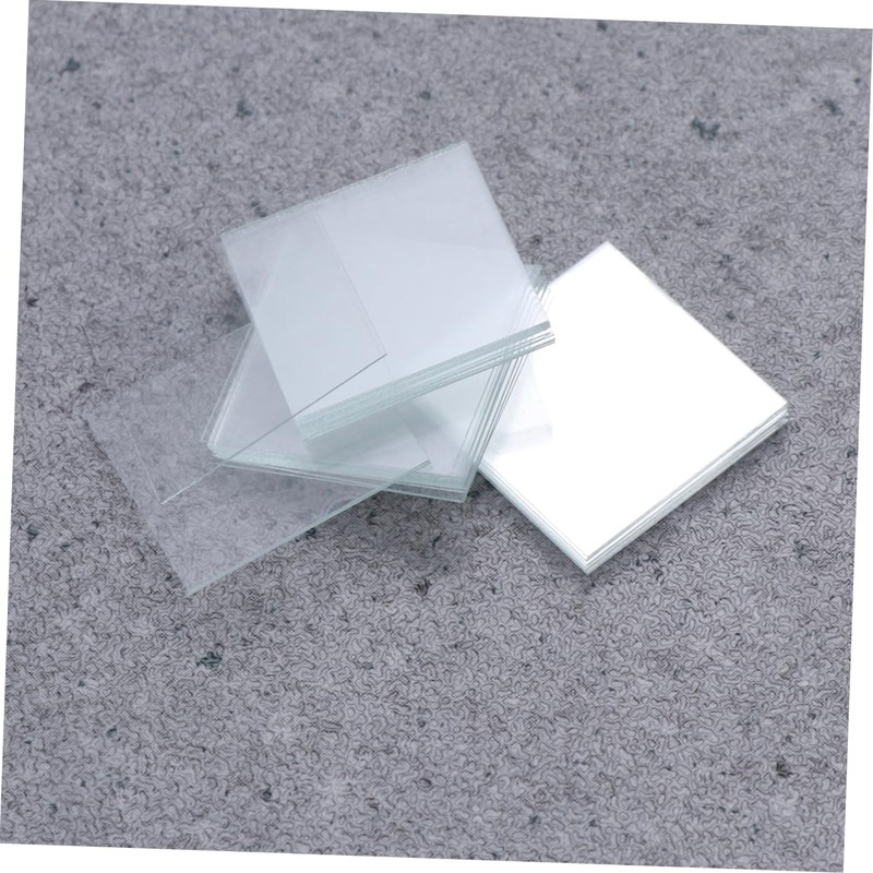 Operitacx 100pcs Microscope Cover Glasses Square Coverslips Microscope Cover Slips