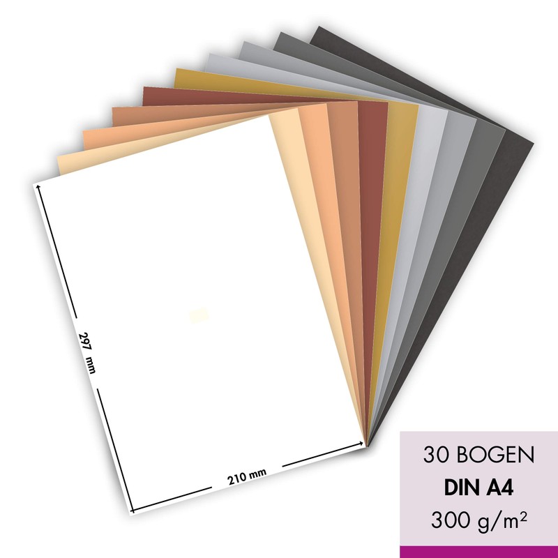 MarpaJansen Photo Card Colour Variations, DIN A4, 15/30 sheets, 300