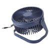 Small Air Circulator Fan 2 Adjustable Speed Blue Portable Rechargeable