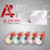 APIELE 30mm Latching Push Button Switch 12V Angel Eye LED