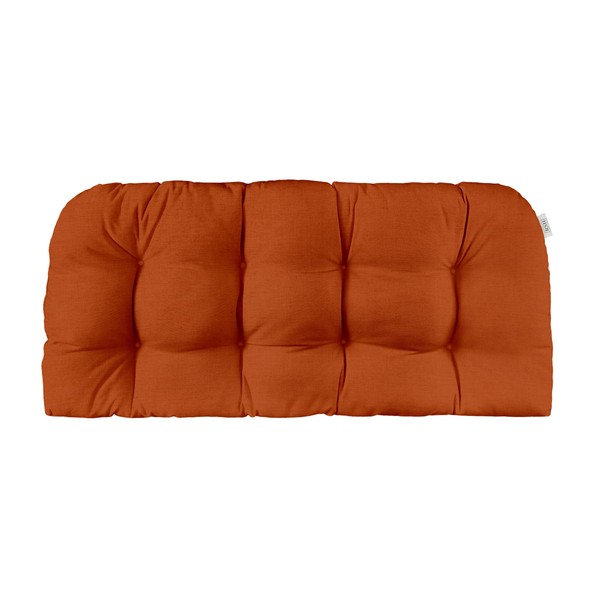 RSH DECOR: Sunbrella Tufted Wicker Loveseat Cushion | 41” x