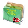 Azar Displays 250099-3PK Three Tier File and Brochure Desktop Wall