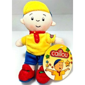 Caillou Plush Soft Doll 7” Stuffed Boy Red Yellow Blue New With Tag