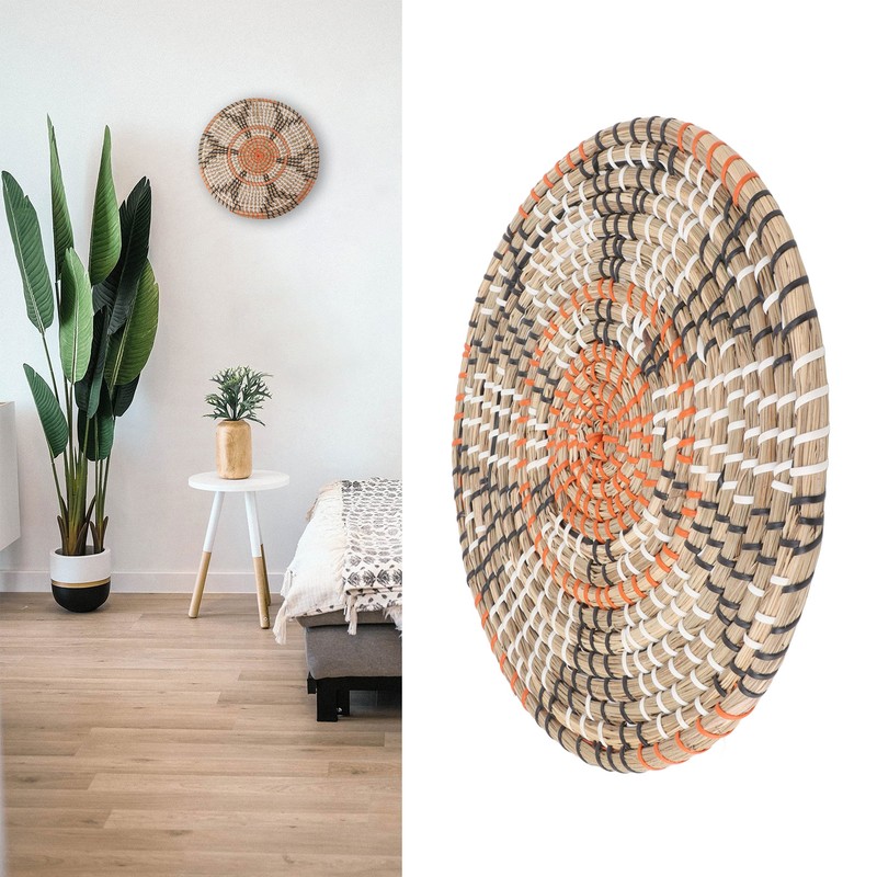 Grass Woven Placemats Nordic Style Innovative Round Placemats for Dining