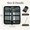 10-Piece Paint Brush Set for Acrylic & Watercolor - Nylon