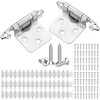 50PCS Cabinet Hinges with 250 Screws, Kitchen Cabinet Door Hinges,