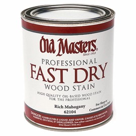 qt Old Masters 62104 Rich Mahogany Fast Dry Stain Interior Oil-Based Wood Stain
