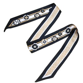 JERLA 100% Mulberry silk Scarf bag scarf Head Hair Ribbon Handbag Handle wrap Tie Bundle Scarf Neckerchief Scarf for women