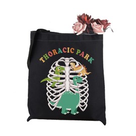 WCGXKO Thoracic Park Tote Bag Funny Dinosaurs Gift for Nurses Doctors Respiratory Nurse Thoracic Surgery Gift (Thoracic Park Tote)