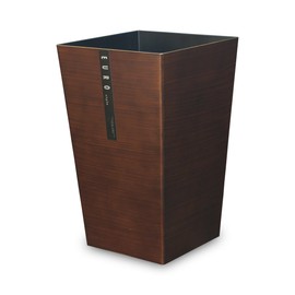 Tatsu Craft Euro Style Dust Box, M Angle, Dark Wood, Wood Grain, 2.7 gal (6.7 L), Transparent Bag, No Lid, Trash Can Without Lid, Stylish, Lid, Kitchen, Trash Can, Pail, Large, Lid, Wastebasket,