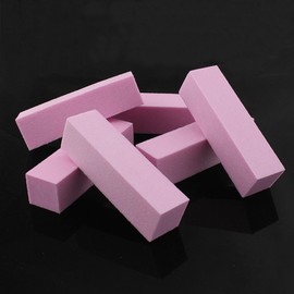 Soleebee Nail Files Sanding Blocks Nail Professional Polishing Block Buffer Nail Block Corundum Grit Buffer with 4 Polishing Surfaces (Pack of 20, Pink)