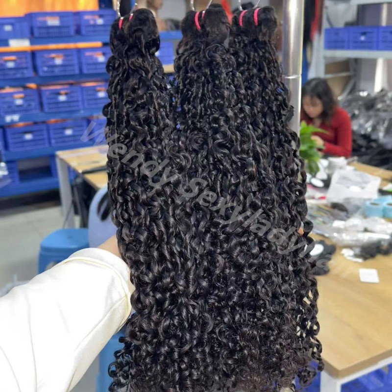 Raw Vietnamese Burmese Curly Hair Unprocessed Natural Straight Wavy Hair