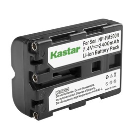 Kastar 1-Pack NP-FM500H Battery and LCD AC Charger Compatible with Sony α200, Alpha A200, DSLR-A200, DSLR-A200K, DSLR-A200W, DSLR-A200WB, DSLR-A300, α300, Alpha A300, DSLR-A300K, DSLR-A300K/N Cameras