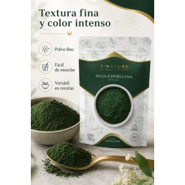 Alga Espirulina En Polvo B Nature 250 G Natural                                                                                                       