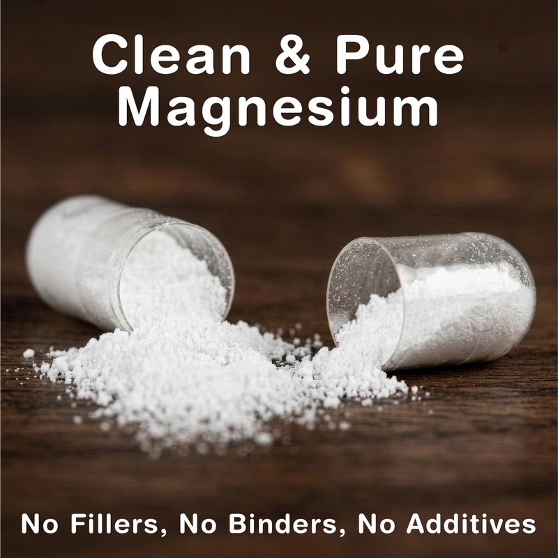 Magnesium Glycinate Capsules 2100mg with Vitamin B6 | High Strength