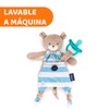 CHICCO, Porta Chupón Pocket Friend, Color Azul