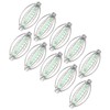 10PCS Stainless Steel Spring Fishing Feeder Bait Cage Holder Tackle