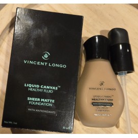 Vincent Longo Liquid Canvas Healthy Fluid Sheer Matte Foundation Golden Tan #7