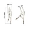 QWORK Original Locking Pliers Long Nose, 4 Pack 9" Long